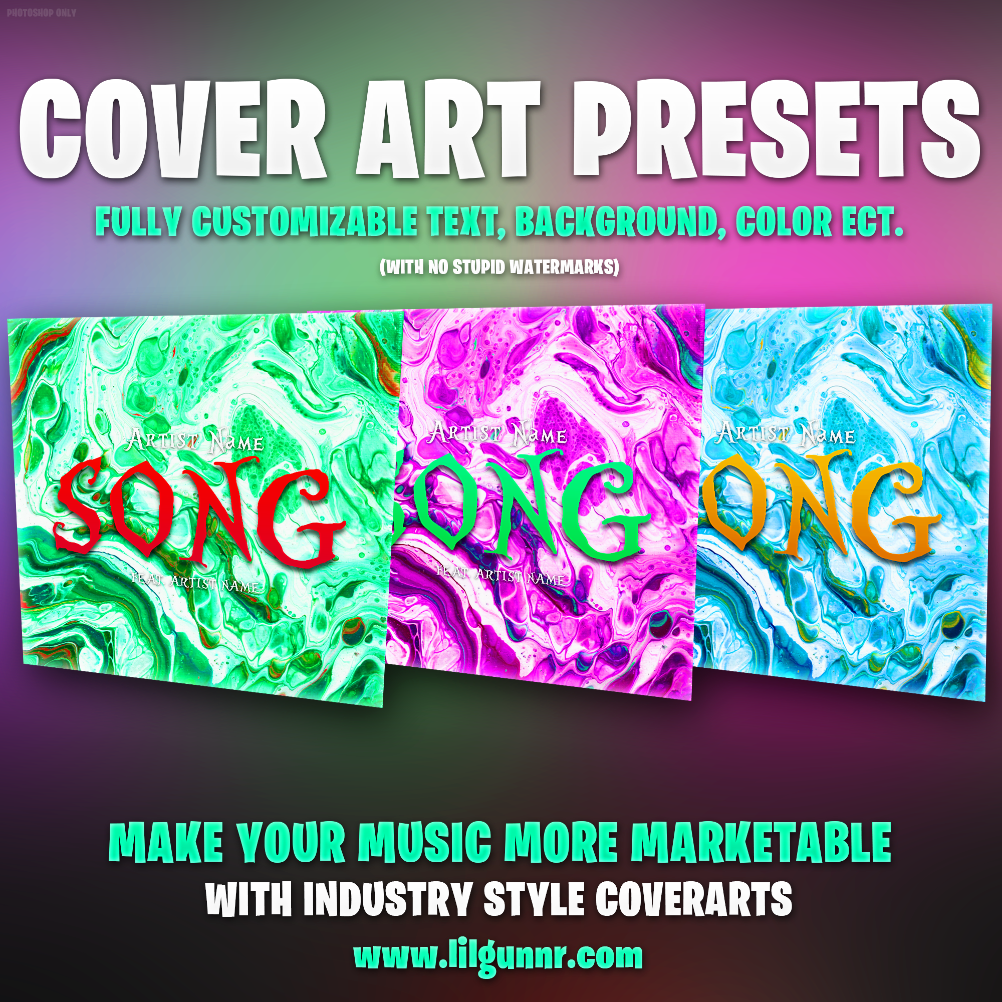 Abstract Swirl Cover Art Preset